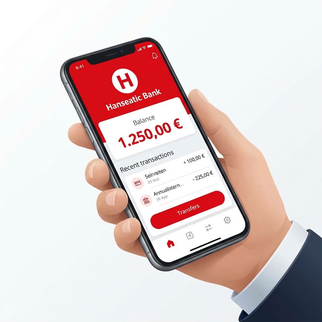 Hanseatic Bank Mobile App für Kontoverwaltung